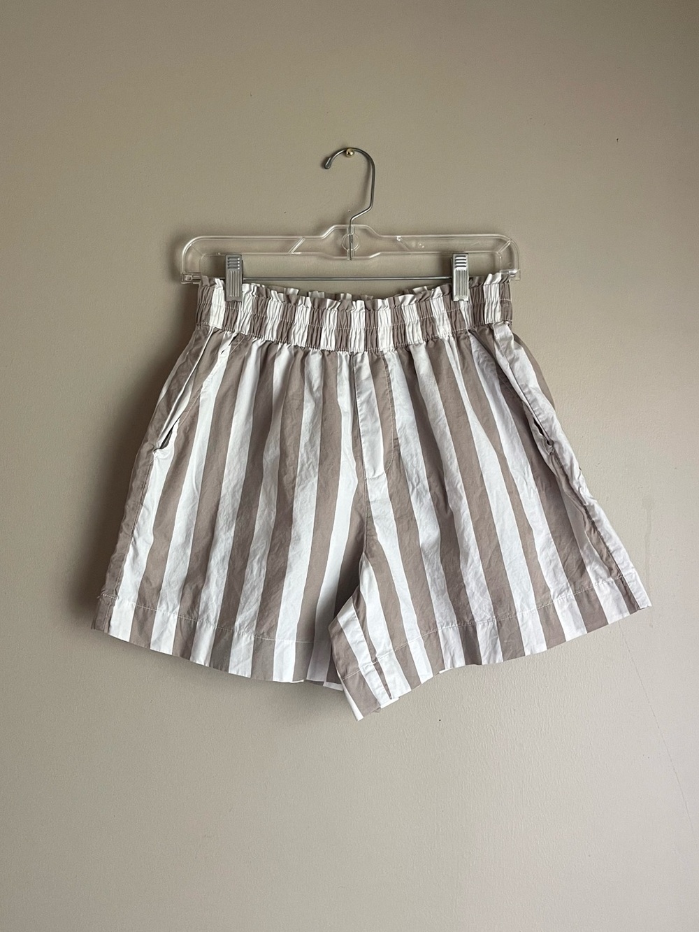 Aerie High-Waisted Striped Shorts